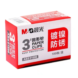 晨光 M＆G 回形针 曲别针 ABS91696 28mm 100枚/盒