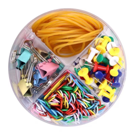 晨光 M＆G 4格办公组合套装(含橡皮筋/回形针/长尾夹/工字钉) ASC99360