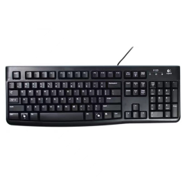 罗技 Logitech 有线键盘 K120 有线+USB (黑色)