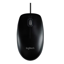 罗技 Logitech 有线鼠标 M100R USB接口 (黑色)