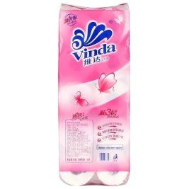 维达 vinda 卷筒卫生卷纸 三层 128g/卷 V4083 10卷/提