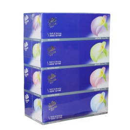 维达 vinda 盒装面巾纸三层 盒装抽纸 V2055 三层 100抽/盒 4盒/提 10提/箱