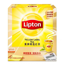 立顿 Lipton 黄牌精选红茶 2g/包 100包/盒