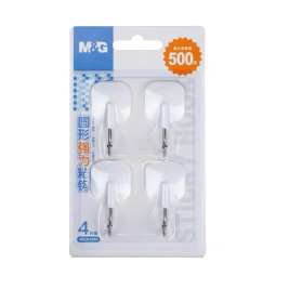 晨光 M＆G 强力粘钩 免钉无痕挂钩 4只装 ARCN8284 (白色) 承重500g