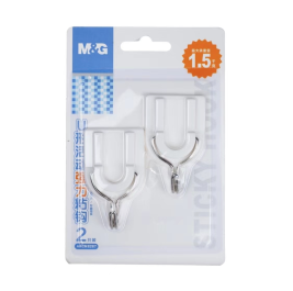 晨光 M＆G 白色U型活动强力粘钩 挂钩 2只装 ARCN8287 承重1.5kg