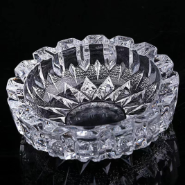 青苹果 玻璃烟灰缸 圆形大号-20cm