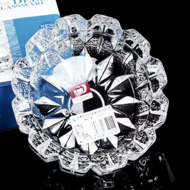 青苹果 玻璃烟灰缸 圆形小号-16cm