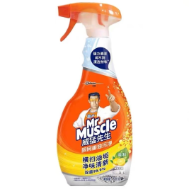 威猛先生 Mr Muscle 厨房重油污净 油烟净 厨房清洁剂 (清爽柠檬) 500g/瓶