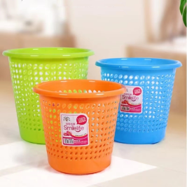 顺运 加厚圆形垃圾桶清洁桶纸篓 2019 250*280mm（颜色随机）