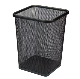 红杰 黑色金属丝网垃圾桶垃圾篓纸篓 小号 260*240mm