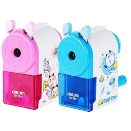 得力 deli 手摇卷笔刀 削笔器 削笔机 0641（颜色随机）