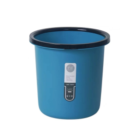 恒达 加厚纸篓带压圈式塑料垃圾桶 清洁桶 大号 3032 285*285mm（颜色随机）