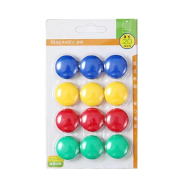 红杰 实色白板磁粒20mm 12粒/排 7810