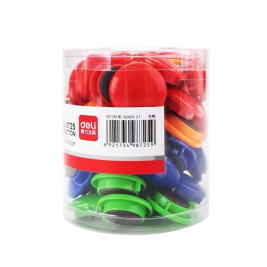 得力 deli 白板磁粒 磁扣 磁贴 30mm 48粒/筒 8725