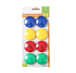 红杰 实色白板磁粒40mm 8粒/排 7814