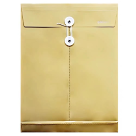 得力 deli 牛皮纸色塑料档案袋 PP防水材质 文件袋 收纳袋 5910 12个/包