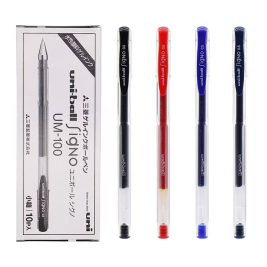 三菱 uni 双珠啫喱笔 中性笔 签字笔 UM-100 0.5mm  10支/盒 (替芯：UMR-5)