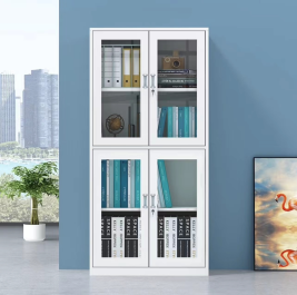 超丰 上下通玻文件柜 资料柜 铁皮文件柜 CT-36 H1800*W860*D400mm