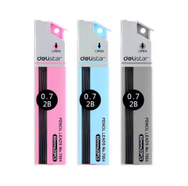 得力 deli 2B活动铅笔芯 铅芯 铅笔替芯 7004 0.7mm