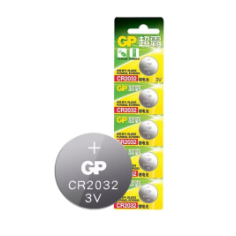 超霸 GP 纽扣电池 锂电池CR2032 3V 5粒/卡