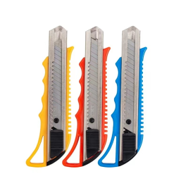 八旗 大号美工刀 裁纸刀 R229 18mm（颜色随机）