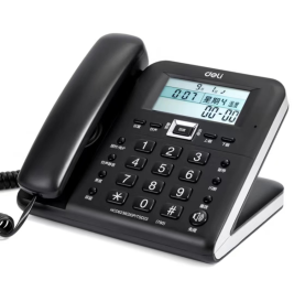 得力 deli 电话机座机 固定电话 790（白色、黑色）