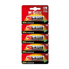 晨光 M＆G 晨光电池 碱性电池五号 5号 5粒/卡 ARC92566