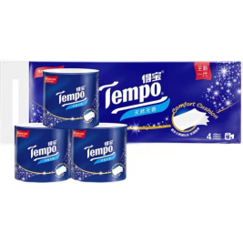 得宝卷纸 卫生卷纸 无香 4层*160g 10卷/提