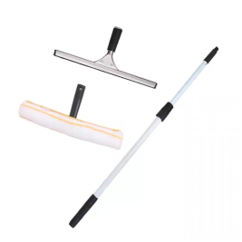 日通 不锈钢玻璃刮套装 3.6米伸缩杆+35CM玻璃刮+涂水器