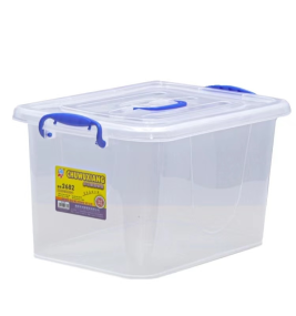 恒达 透明收纳箱 储物箱 整理箱 塑料箱2681 340*225*180mm