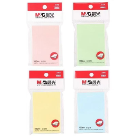 晨光四色报事贴便利贴多彩自粘便条纸便签纸易事贴 YS-09 76*51mm