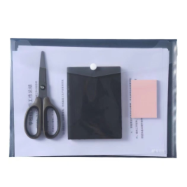 晨光全透明纽扣文件袋 透明文件袋 收纳袋A4 ADM945E8(12个/包)