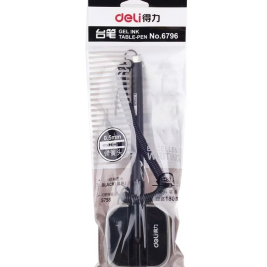得力中性台笔 6796 0.5mm (黑色)