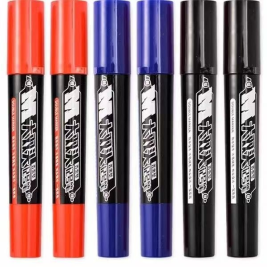 晨光大双头记号笔 油性笔 APMY1802 (黑色、红色、蓝色)