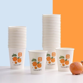 茶花 CHAHUA 一次性纸杯 杯子 307003 218ML 100个/包