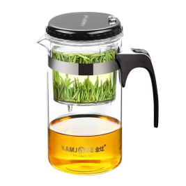 金灶（KAMJOVE） 按压式飘逸杯玻璃茶壶办公家用茶道杯可过滤花茶壶茶具 TP-106（500ml）