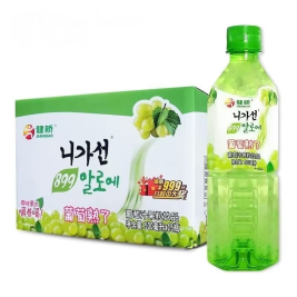 建桥 芦荟汁 0脂肪 （葡萄味）健康饮料 500ml*15