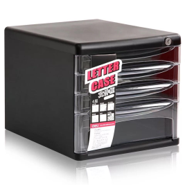 得力 deli 四层带锁文件柜/收纳柜/资料柜 9794