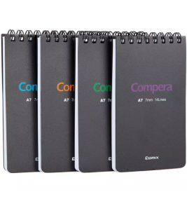 齐心螺旋竖翻笔记本A7  70页