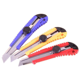 八旗 大号美工刀 裁纸刀 BQ-223（蓝色、黄色、红色）颜色随机